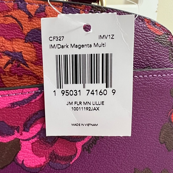 COACH Mini Lillie Jumbo Floral Satchel - Picture 11 of 14